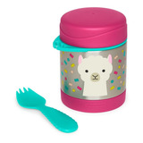 Pote Térmico Com Talher Skip Hop Zoo Lhama 325ml