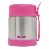 Pote Térmico De Aço Inoxidável Rosa Marca Buba