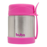 Pote Térmico Infantil Rosa Aço Inoxídável Buba 350ml