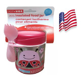 Pote Térmico Inox Skip Hop Zoo Lady Bug Com Garfinho Eua