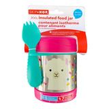 Pote Térmico Inox Skip Hop Zoo Lhama Com Garfinho Importado