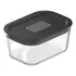 Pote Vidro Hermético Com Válvula Respiro Microondas 370ml Cor Preto