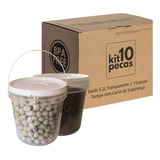 Potes Para Kits Militares 3 2 Litros Transparente 10 Pçs