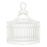 Potiche De Cristal Com Tampa Carrossel 10 5x12 5cm 7007 Lyor Cor Transparente