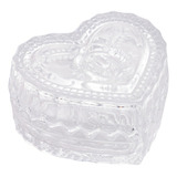 Potiche Lyor Coração De Cristal Incolor 8cm X 6 5cm X 4cm