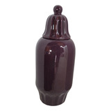Potiche Vaso Porcelana Roxo