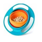 Potinho Pote Prato Mágico Giratório 360- Infantil- Azul E Laranja-