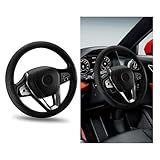 Povtii Capa De Volante De Carro Protetor De Volante Automático Antiderrapante Universal De 38 Cm Para Homens E Mulheres Acessórios De Volante De Couro Respirável Sem Odor Para Carro Para A Maioria