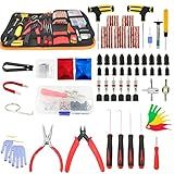 POVTIMS Kit Universal De Reparo De Pneu De Carro Com Plugues Conjunto De Ferramentas De Cravação Para Kit De Emergência De Pneu Furado Furado Para Motocicleta Caminhão ARB ATV Trator RV SUV 