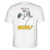Powell Peralta Skate Esqueleto Branco Camiseta