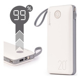Power Bank 20 000mah Carregador Rápido Com Display Portátil