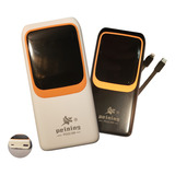 Power Bank Carregador Portátil 20 000mah Cor Preto Turbo Usb