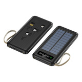 Power Bank Solar 20000mah Com 4 Portas - Carregamento Rápido