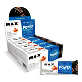 Power Protein Whey Bar Max Titanium Cx 12 Un Barra Proteína Sabor Morango Chocolate Sensação