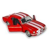 Power Toys TECH Miniatura Mustang 1964 Shelby Carrinho De Ferro Com Portas Que Abrem E Pneus De Borracha 1 32 Vermelho 