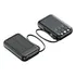 Powerbank Solar 10000mah Mini Com 4 Fios E Luzes Led Brancas