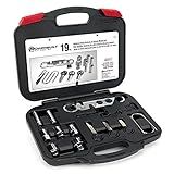 Powerbuilt Conjunto De Ferramentas Para Remoção E Instalação De Rádio E Antena- Chaves De Removedor De Sistema Estéreo Para Carro- 19 Peças- Chave- Chaves Sextavadas- Estojo De Armazenamento - 648997