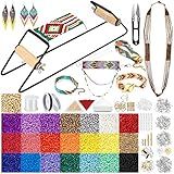PP OPOUNT Value Bead Loom Kit 11343 Peças De Suprimentos De Miçangas De Tear Com Muitas Contas De Sementes Ferramentas Completas De Fabricação De Joias E Acessórios Kits De Tear De Miçangas Para Adultos Joias Pulseiras E Cintos