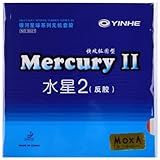 Ppbigu Borracha Para Tênis De Mesa Yinhe Mercury II Para Raqueta Raquete DIY Mercury 2 Allround Spin Control Ping Pong Rubber Para Treinamento Vermelho 2 Peças Macias 