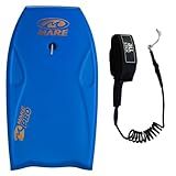 Prancha Bodyboard Semi Profissional Maré Pró C- Leash -Azul C- Leash De Braço-