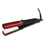 Prancha Chapa Cabelo Mega 230 Bivolt Black Turbo Ions Gira Cor Preto 110v 220v