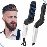 Prancha Chapinha De Barba E Cabelo Fios Escova Bigode Alisar