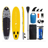 Prancha De Stand Up Paddle Mf Outdoor Stand Up Paddle Inflable Amarelo De 3 2m De Comprimento X 84cm De Largura E 15cm De Espessura