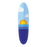 Prancha De Surf Display Decoração Hawai Personalizada 1 80m