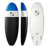 Prancha De Surf Softboard 6'2 Em Polipropileno (preto / Branco / Azul)