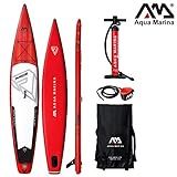 Prancha Stand Up Inflável Race 14 Aqua Marina Com Bomba Barbatana Mochila E Leash De Segurança
