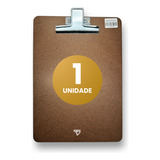 Prancheta A4 De Madeira Mdf Com Prendedor De Metal 1 Unidade