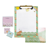 Prancheta Estampada A5   30 Folhas Decoradas   Capivaras