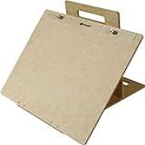 Prancheta Portátil Articulada A4 MDF Natural 6 Mm Com Prendedor De Acrílico 4820 A4N Trident MDF Natural A4
