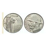 Prata 0.600 20 Liras Italia 1928 10o Aniversário Fim I Gm