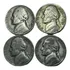 Prata Eua- Five Cents 1942, 43p, 44s E 1945d Frete Grátis