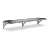 Prateleira Aérea Aisa Do Brasil Prateleira Aisa Do Brasil Cinza Escovado 1m X 16 5cm X 30cm Suporta Até 80kg