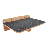 Prateleira Arranhador Em Carpete 40x30cm P Gato Pet Mdf 9mm