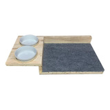 Prateleira Base Comedouro Duplo Para Gatos Suspenso Parede
