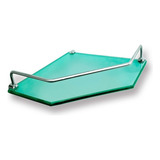 Prateleira Canto Chanfrada C Grade 25x25 Cm 8mm Verde