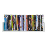 Prateleira Cd Dvd Coleções 50x10x15 1 Peça Mdf Branco