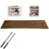 Prateleira De Parede Suspensa Dicarlo 100x20 Nogueira Sup invisivel Cor Marrom