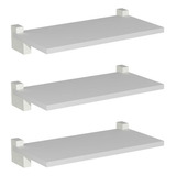 Prateleira Decorativa Decoração 20x40x1 5 Prat k Kit 3 Peças