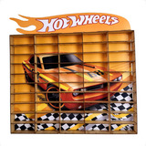 Prateleira Expositor Carrinhos Hotwheels Mdf 50 Carrinhos