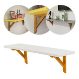 Prateleira Madeira Maciça Estante 70cm Branco Suporte Pinus