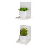Prateleira Nicho Provençal Em L Decoração 2 Un Madeira Mdf