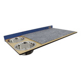 Prateleira Para Gatos Com Comedouro Azul