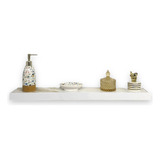 Prateleira Porcelanato Box Gold 73x11 C kit De Fixação Cor Calacata Gold
