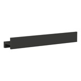 Prateleira Porta Shampoo Linear 80cm Venturi Preto Fosco
