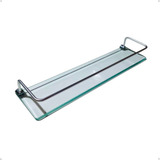 Prateleira Porta Shampoo Vidro Incolor 40x10cm 8mm
