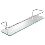 Prateleira Porta Shampoo Vidro Reto 30cm